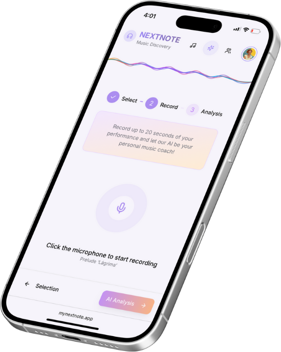 NEXTNOTE - Mobile responsive design